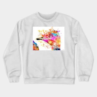 Colorful Ostrich Crewneck Sweatshirt